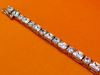 Picture of “Classic Zirconia” tennis bracelet in sterling silver with round and square cubic zirconia