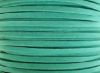Picture of 3x1,2 mm, Ultra suede synthetic lace, turquoise green, 5 meters