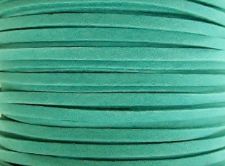 Picture of 3x1,2 mm, Ultra suede synthetic lace, turquoise green, 5 meters