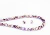 Picture of 4x4 mm, Czech faceted round beads, transparent, lavender blue luster, half tone mirror