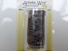 Afbeeldingen van Artistic Wire, koperdraad, buisvormig net, 10 mm, hematiet