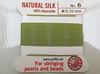 Picture of Griffin silk cord, size 6, jade green