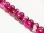 Picture of 10x10 mm, round, gemstone beads, natural striped agate, rose red