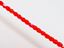 Picture of 3x3 mm, Czech faceted round beads, hyacinth orange, transparent, frosted, AB