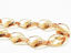 Image de 19x13 mm, perles de verre pressé tchèque, feuille torsadée, transparentes, lustrées beige champagne, 12 pièces