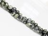 Image de 6x6 mm, perles rondes, pierres gemmes, jaspe zébré, vert