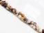 Picture of 4x4 mm, round, gemstone beads, Zebra jasper, brown, natural, frosted