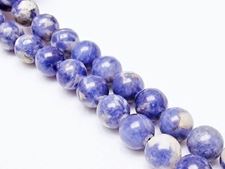 Picture of 10x10 mm, round, gemstone beads, sodalite, natural