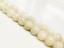 Picture of 8x8 mm, round, gemstone beads, moonstone, light beige white, natural