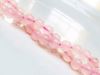 Image de 6x6 mm, perles rondes, pierres gemmes, quartz rose, naturel, qualité B