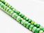 Image de 4x6 mm, perles rondelles, pierres gemmes, howlite, jaune-vert
