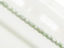 Picture of 3x3 mm, Czech faceted round beads, chalk white, opaque, light celadon green luster