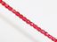 Picture of 3x3 mm, Czech faceted round beads, raspberry red, transparent