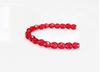 Image de 3x3 mm, perles à facettes tchèques rondes, rouge framboise, transparent