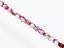 Afbeeldingen van 3x3 mm, Tsjechische ronde facetkralen, transparant, bont paars & roze glans