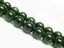 Picture of 10x10 mm, round, gemstone beads, jade, deep olive green, A-grade