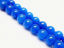 Picture of 8x8 mm, round, gemstone beads, jade, deep blue, A-grade