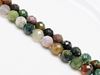 Picture of 10x10 mm, round, gemstone beads, Fancy jasper, natural, faceted
