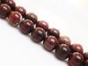 Image de 6x6 mm, perles rondes, pierres gemmes, jaspe pavot, naturel