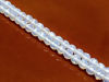 Image de 6x6 mm, perles rondes, pierres gemmes, opalite ou quartz opale, à facettes