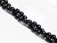 Image de 6x6 mm, perles rondes, pierres gemmes, tourmaline, noire, naturelle