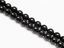Image de 8x8 mm, perles rondes, pierres gemmes, tourmaline, noire, naturelle, qualité B