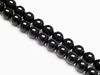 Image de 8x8 mm, perles rondes, pierres gemmes, tourmaline, noire, naturelle, qualité B