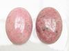 Image de 13x18 mm, ovale, cabochons de pierres gemmes, rhodonite, naturelle