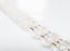 Picture of 3x8 mm, spindle, Cali beads, Czech glass, 3 holes, crystal, transparent