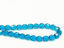 Picture of 6x6 mm, Czech faceted round beads, deep sky blue, transparent