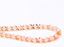 Afbeeldingen van 6x6 mm, Tsjechische ronde facetkralen, lichtroze, transparant