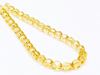 Picture of 6x6 mm, Czech faceted round beads, light topaz yellow, transparent