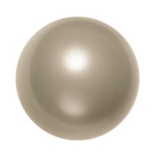 Afbeeldingen van 8x8 mm, ronde Swarovski® kristal kralen, pareleffect, platina of zilverachtig wit