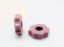 Image de 4x7 mm, perles espaceurs d'engrenage en céramique grecque, rose sienne, mat, 50 pièces