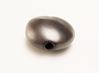 Afbeeldingen van 27x14 mm, Griekse keramische muntvormige kralen, grijs bruin email, mat