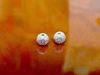 Image de 6x6 mm, rond, perles en alliage, poussière d'étoile, argentée