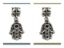 Image de 4x6 mm, perles tubes et breloque, alliage, argenté, Hamsa, mauvais oeil, 2 pièces