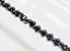 Image de 2x4 mm, perles rocaille japonaises en forme d'arachide, opaque, gris hématite, métallique