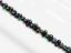 Image de 2x4 mm, perles rocaille japonaises en forme d'arachide, opaque, noir, lustré arc-en-ciel,  20 grammes