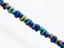 Image de 2x4 mm, perles rocaille japonaises en forme d'arachide, opaque, noir, lustré arc-en-ciel, dépoli