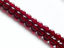 Afbeeldingen van 4x4 mm, rond, Tsjechische geperste glaskralen, granaat rood, transparant, voor-geregen, 114 kralen