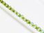 Picture of 6x6 mm, Czech multi-cut beads, turquoise blue, transparent, green picasso finishing