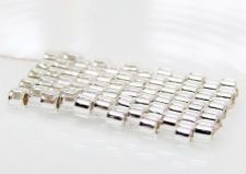 Picture of Cylinder beads, size 11/0, Delica, silver-lined, crystal, 7 grams