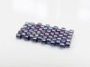 Picture of Cylinder beads, size 11/0, Delica, opaque, metallic midnight purple, AB luster, 7 grams