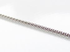 Picture of Chain for pendant en Italian sterling silver, mini popcorn link and spring ring clasp, 44 cm