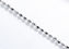 Picture of Chain for pendant, Italian sterling silver, diamond cut ball chain and spring ring clasp, 40 cm