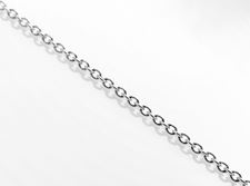 Picture of Chain for pendant, Italian sterling silver, rolo link and spring ring clasp, 40 cm