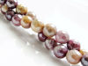 Picture of 6x6 mm, round, gemstone beads, Mookaite Windalia Radiolarite, natural, Australian, faceted, metallic sheen