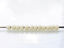 Image de Perles de rocailles japonaises, rondes, taille 11/0, Toho, lustre opaque, blanc cassé coquille d'oeuf pastel, dépoli