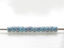 Picture of Japanese seed beads, round, size 11/0, Toho, opaque blue turquoise, amethyst marbled